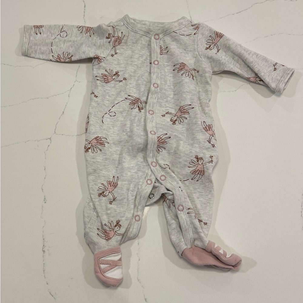 Ballerina footie pajamas
